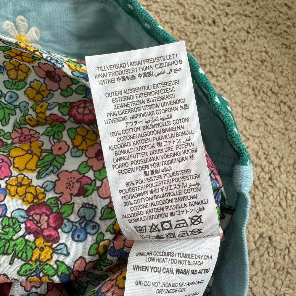 Mini Boden light corduroy bunny  girl dress - Picture 8 of 9